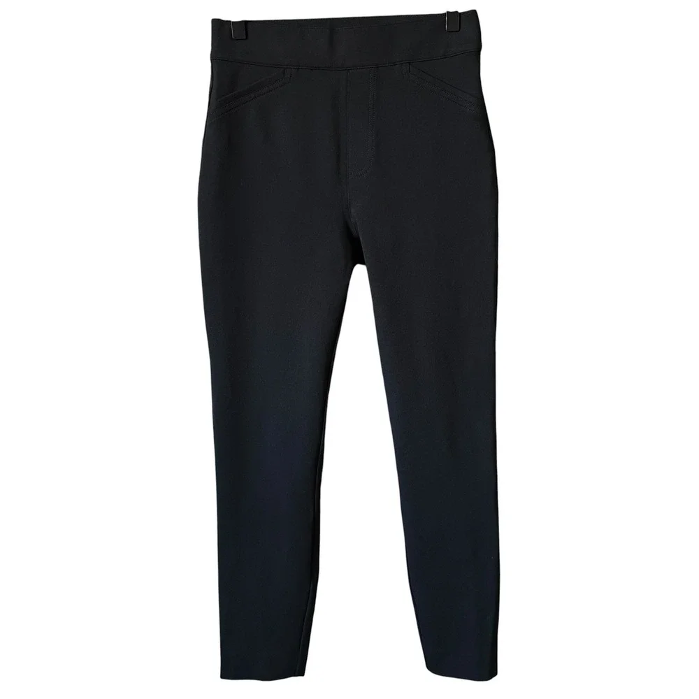SPANX The Perfect Black Pant Trousers Ankle Backseam Slimming Size Small